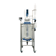 Manufacturer Direct Selling100L Laboratory Chemical Reactor Jacketed Double Layer Glass Stirred Tank Reactor
